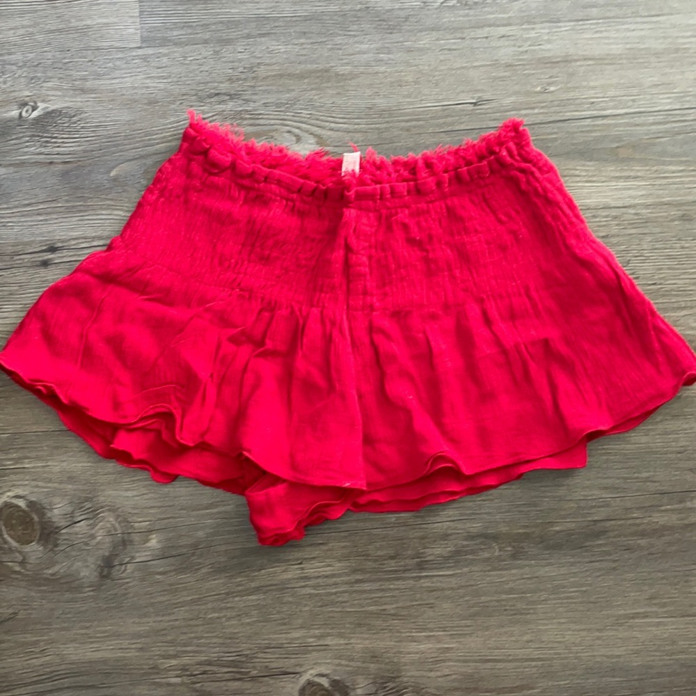 Free People Intimately Red Shorts